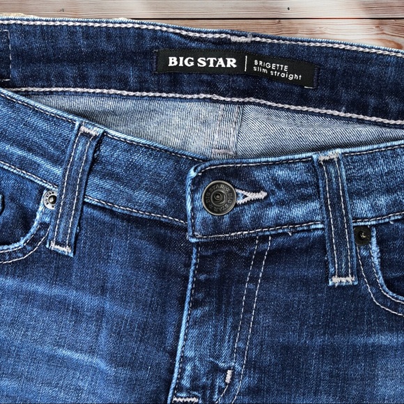 BIG STAR Brigette Slim Straight Dark Wash Sz. 28R - Picture 4 of 10
